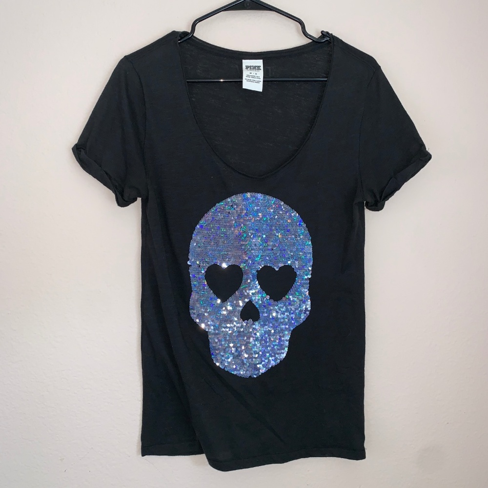 🔻PINK Skull Tee